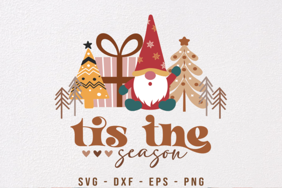 Boho Christmas Tis the Season SVG PNG