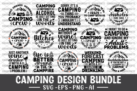 Camping Design Bundle SVG