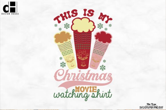 Christmas Movie Watching SVG PNG