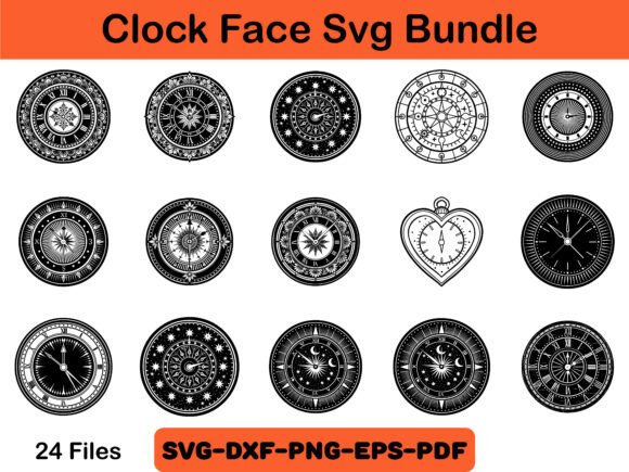 CLOCK FACE SVG Bundle Review