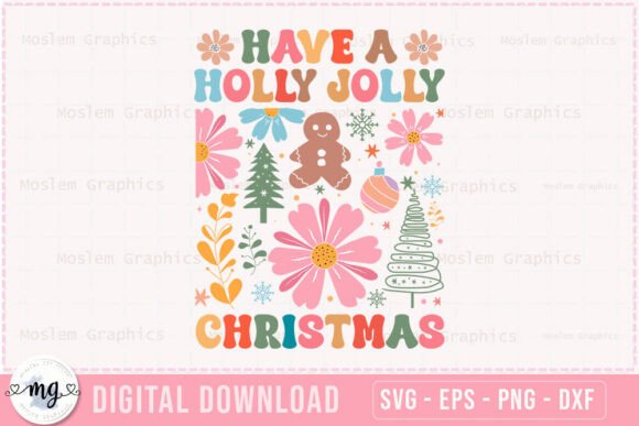 Have a Holly Jolly Christmas Boho SVG