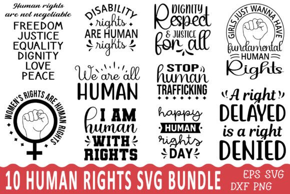Human Rights Day SVG Bundle Review