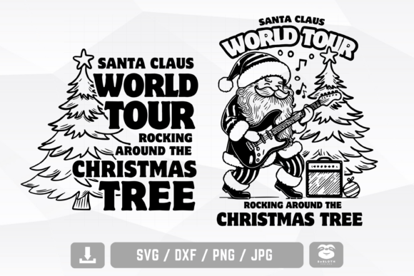 Santa Claus World Tour Svg, Funny Santa