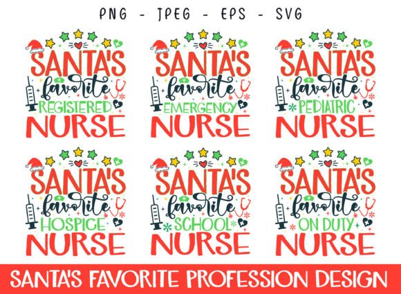 Santa’s Favorite Teacher Profession SVG