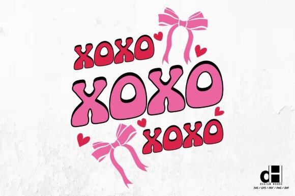 Valentine’s Day XOXO SVG PNG